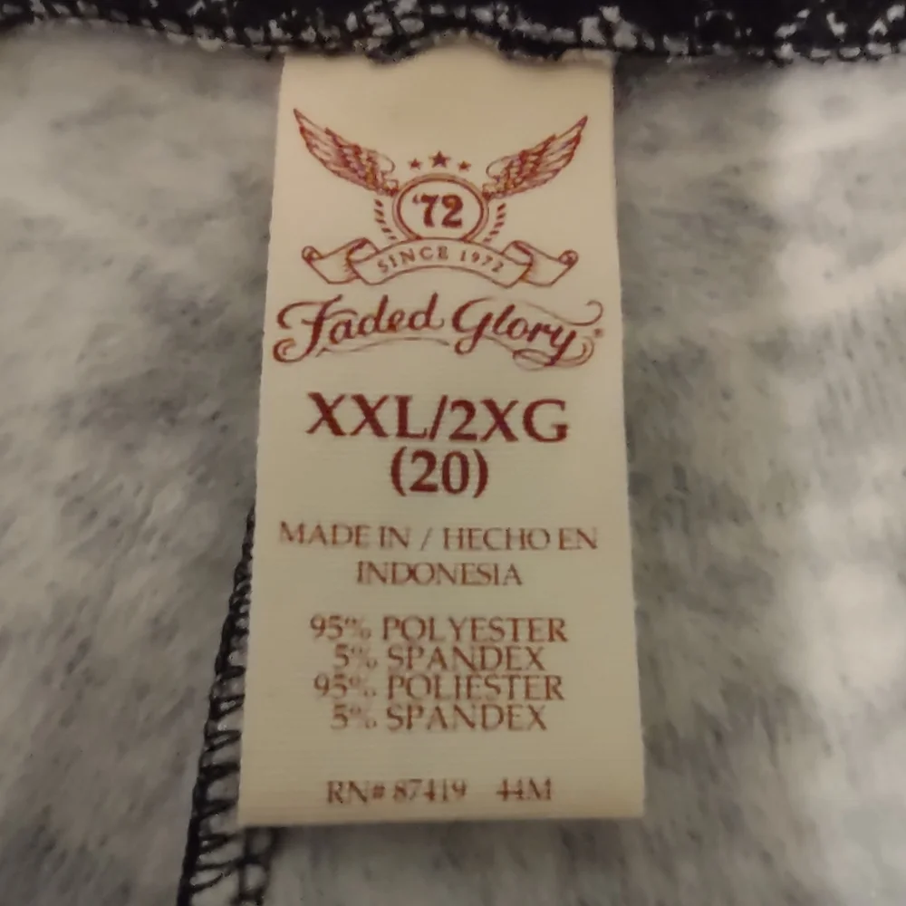 Reindeer leggings pants Black White XXL - Picture 2 of 5